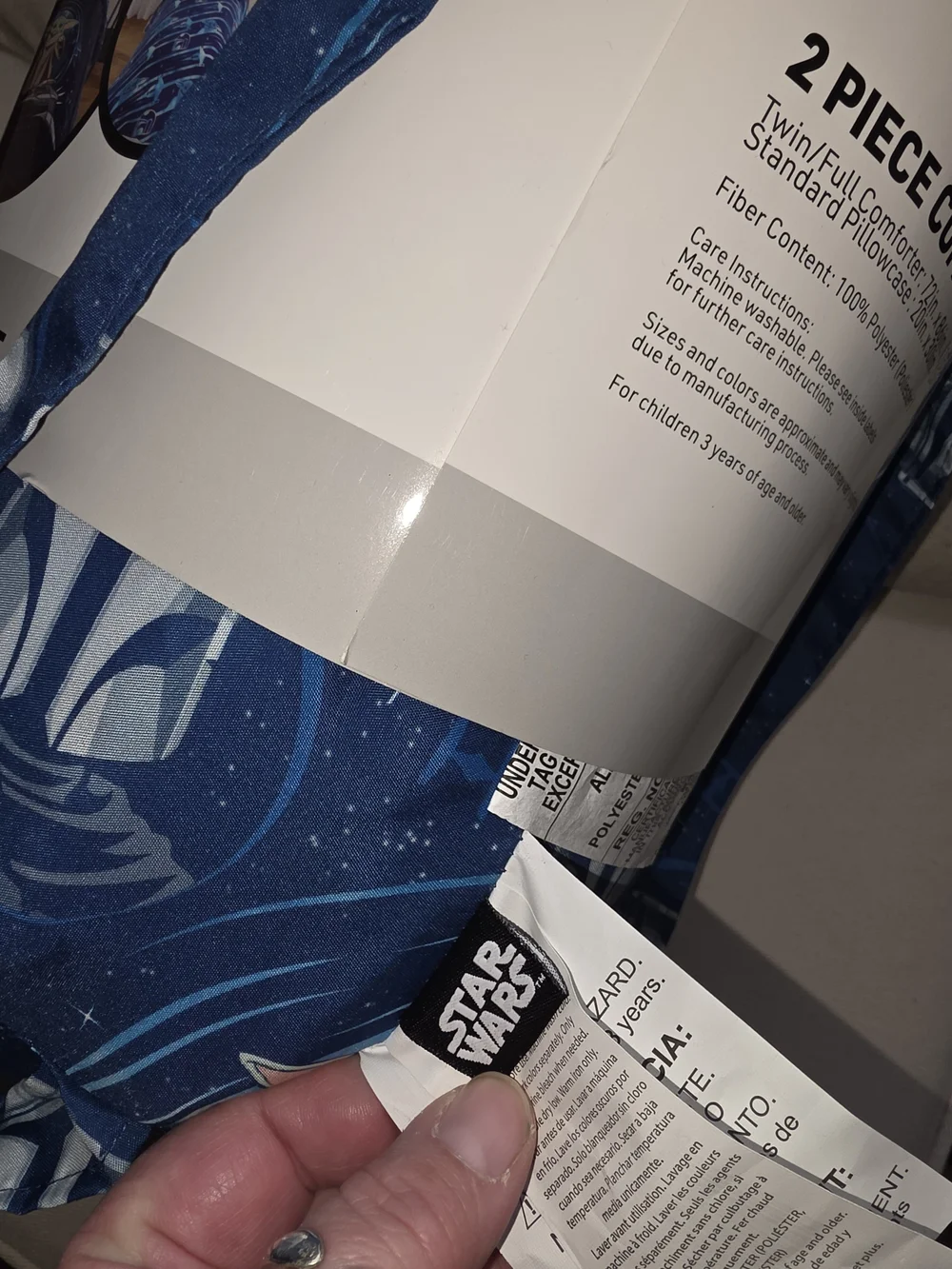 Star Wars Mandalorian The Child / Grogu Blue and Green Comforter Set